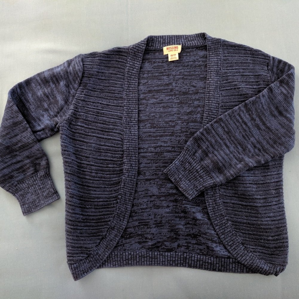 Mossimo cotton bolero cardigan in blue